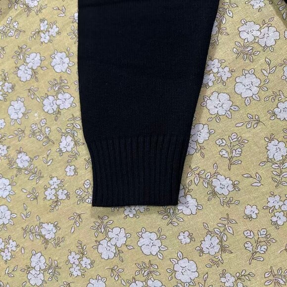 Stone Island Black V-Neck Knit Cardigan - Picture 8 of 8